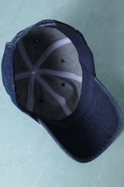 Plain Denim Cotton Baseball Cap Dad Hat