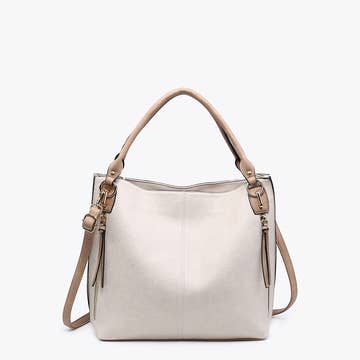 CONNAR DISSTRESSED SIDE POCKET TOTE