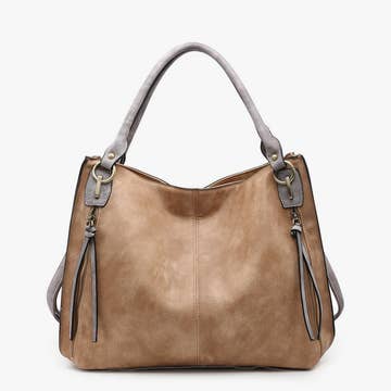 CONNAR DISSTRESSED SIDE POCKET TOTE
