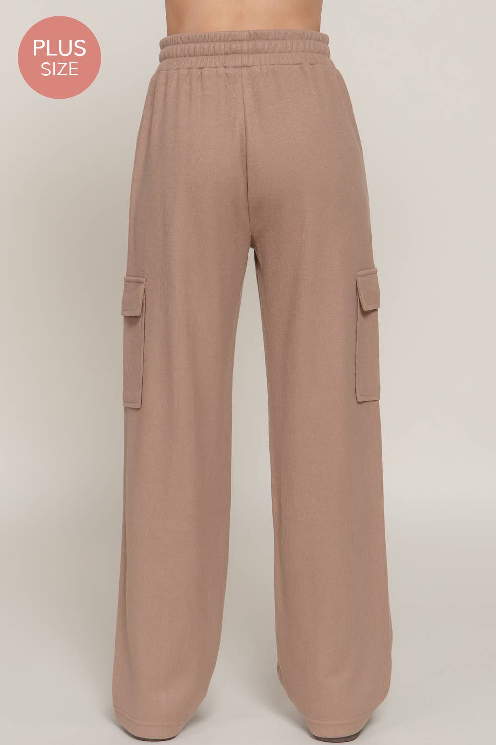 CURVY Side Pocket Knit Corduroy Pant