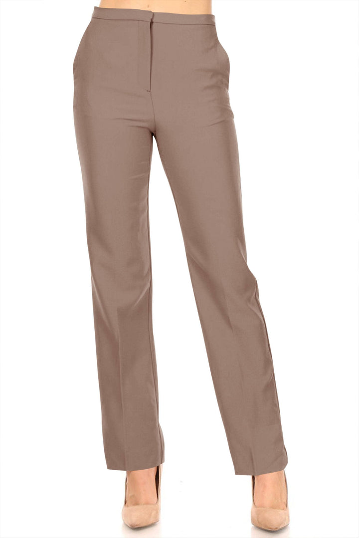 Women's Straight Woven Dress Pants