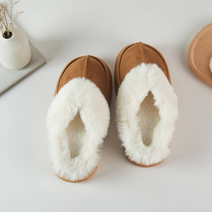 Fuzzy Slippers Comfy Faux Fur Slippers Non-Slip Sole