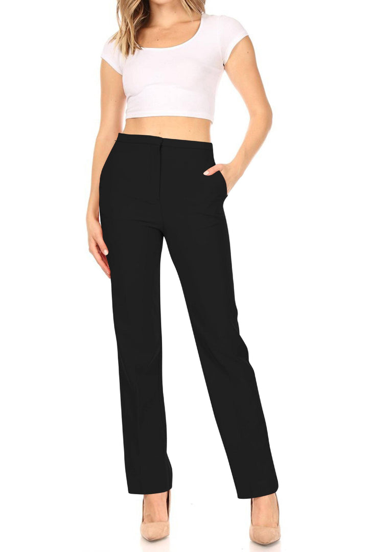 Women's Straight Woven Dress Pants