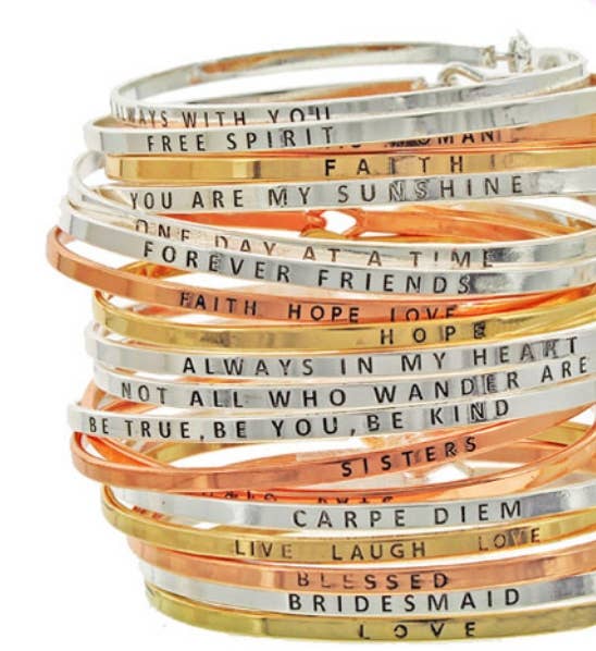 FABULOUS AS FUCK Message Brass Bangle