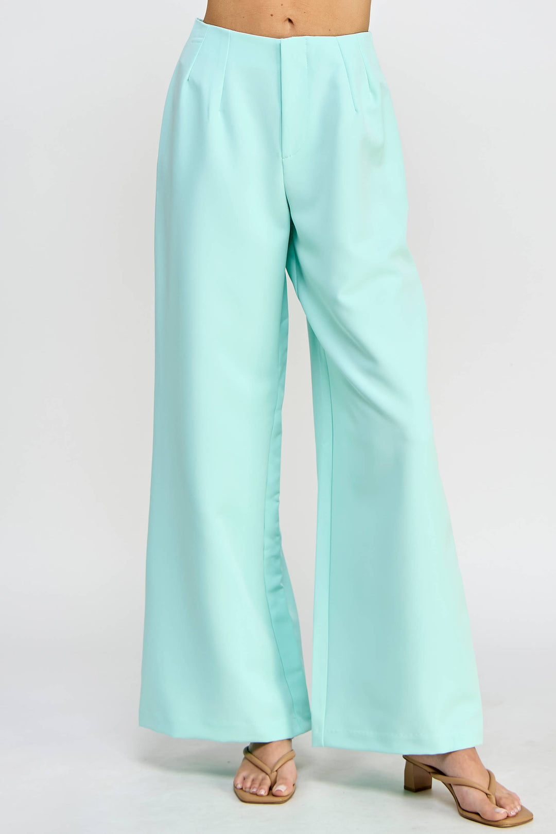 WIDE LEG PANT W/ZIPPER