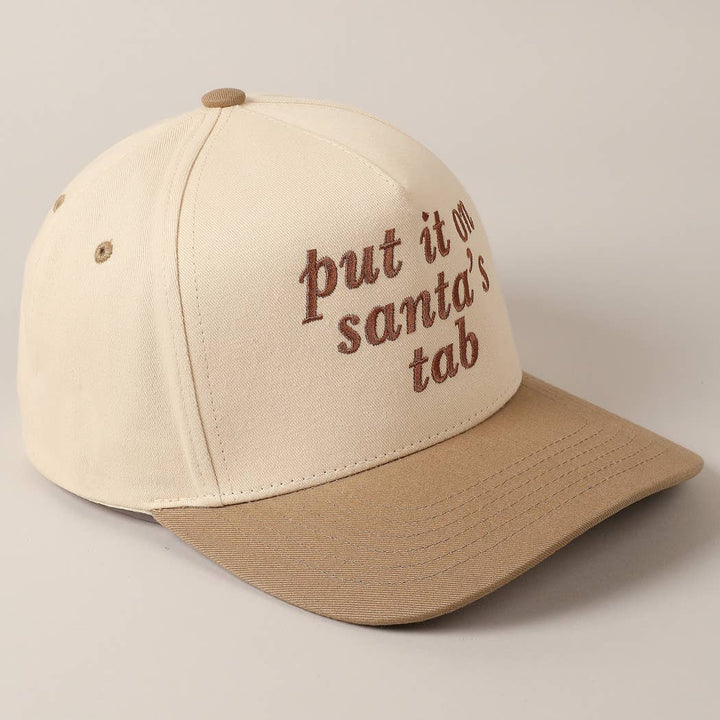 Put It On Santa's Tab Baseball Cap