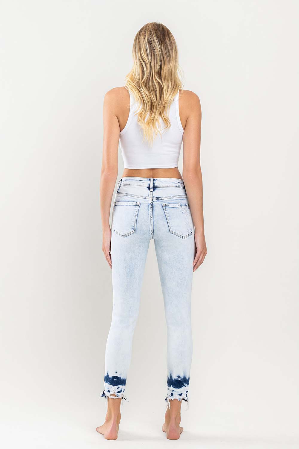 VERVET MID RISE CROP SKINNY JEANS