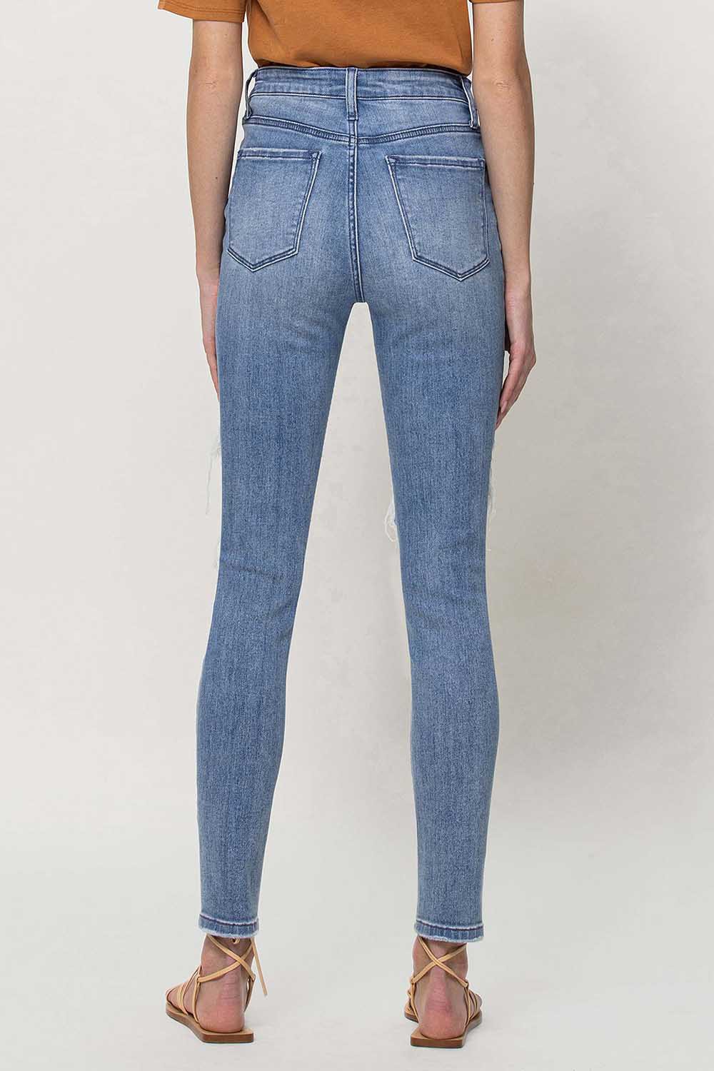 VERVET HIGH RISE ANKLE SKINNY JEANS