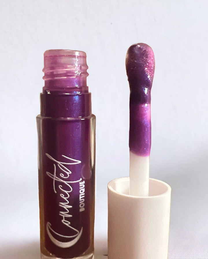 “Stargazer”- Purple/Pink shift Lip Gloss/Caramel