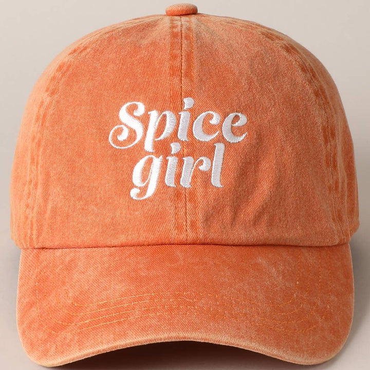 Spice Girl Embroidery Baseball Cap