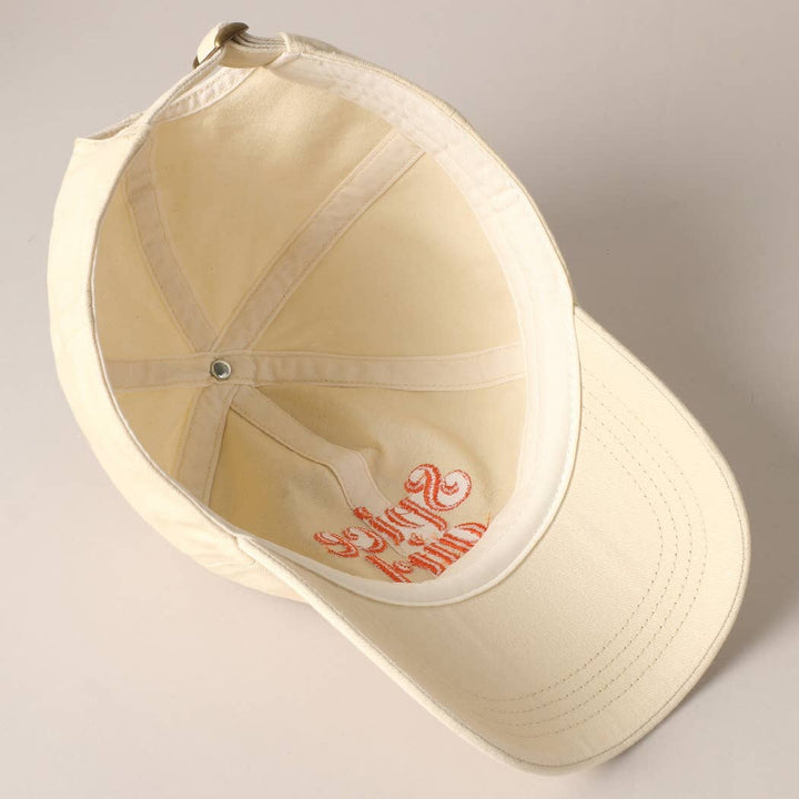 Spice Girl Embroidery Baseball Cap