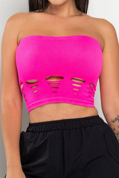 Cutout Front Tube Top
