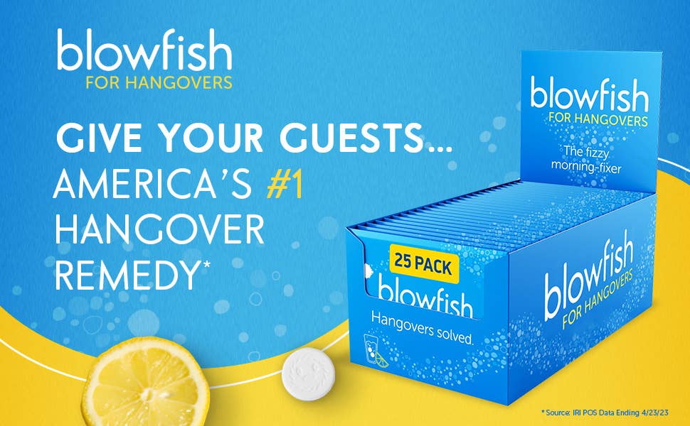 Blowfish for Hangovers single use package