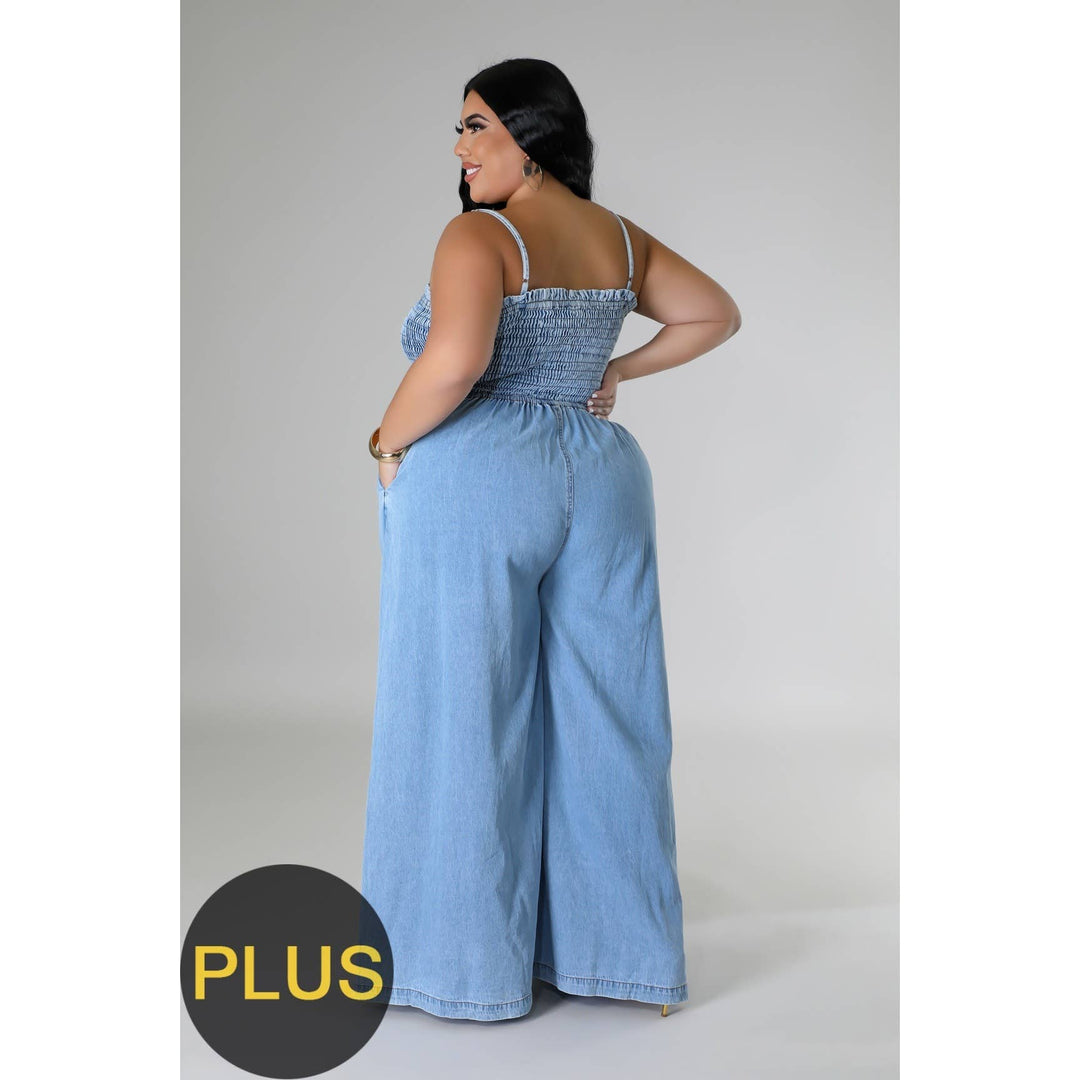 Flattering Plus Size Wide-Leg Jumpsuit