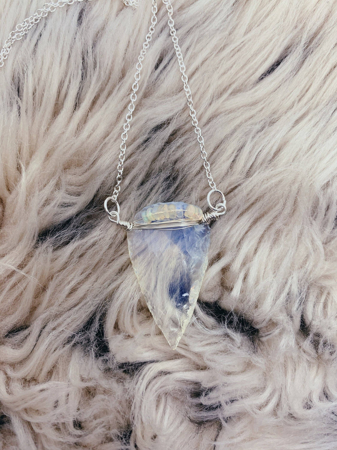 Opalite Arrowhead Necklace