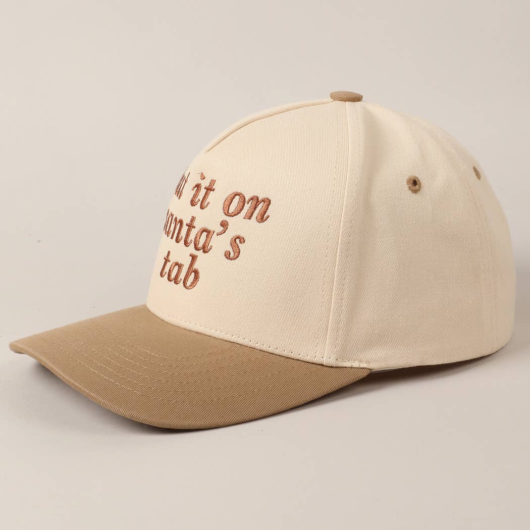 Put It On Santa's Tab Baseball Cap