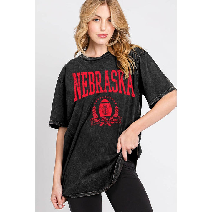 NEBRASKA OVERSIZED GRAPHIC TEE