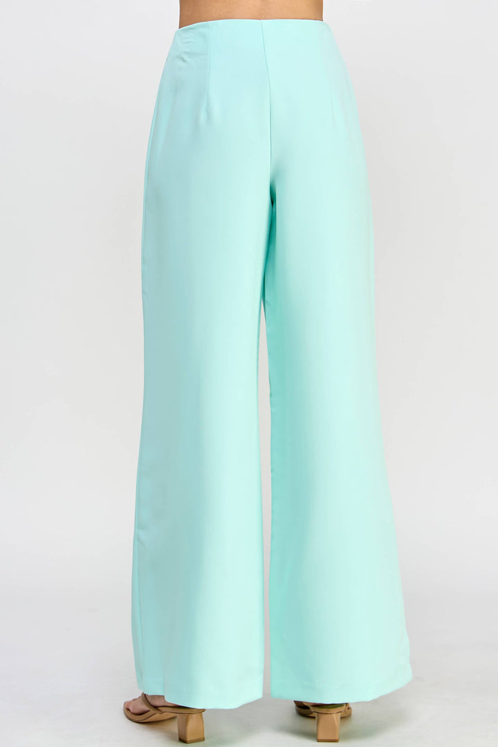 WIDE LEG PANT W/ZIPPER