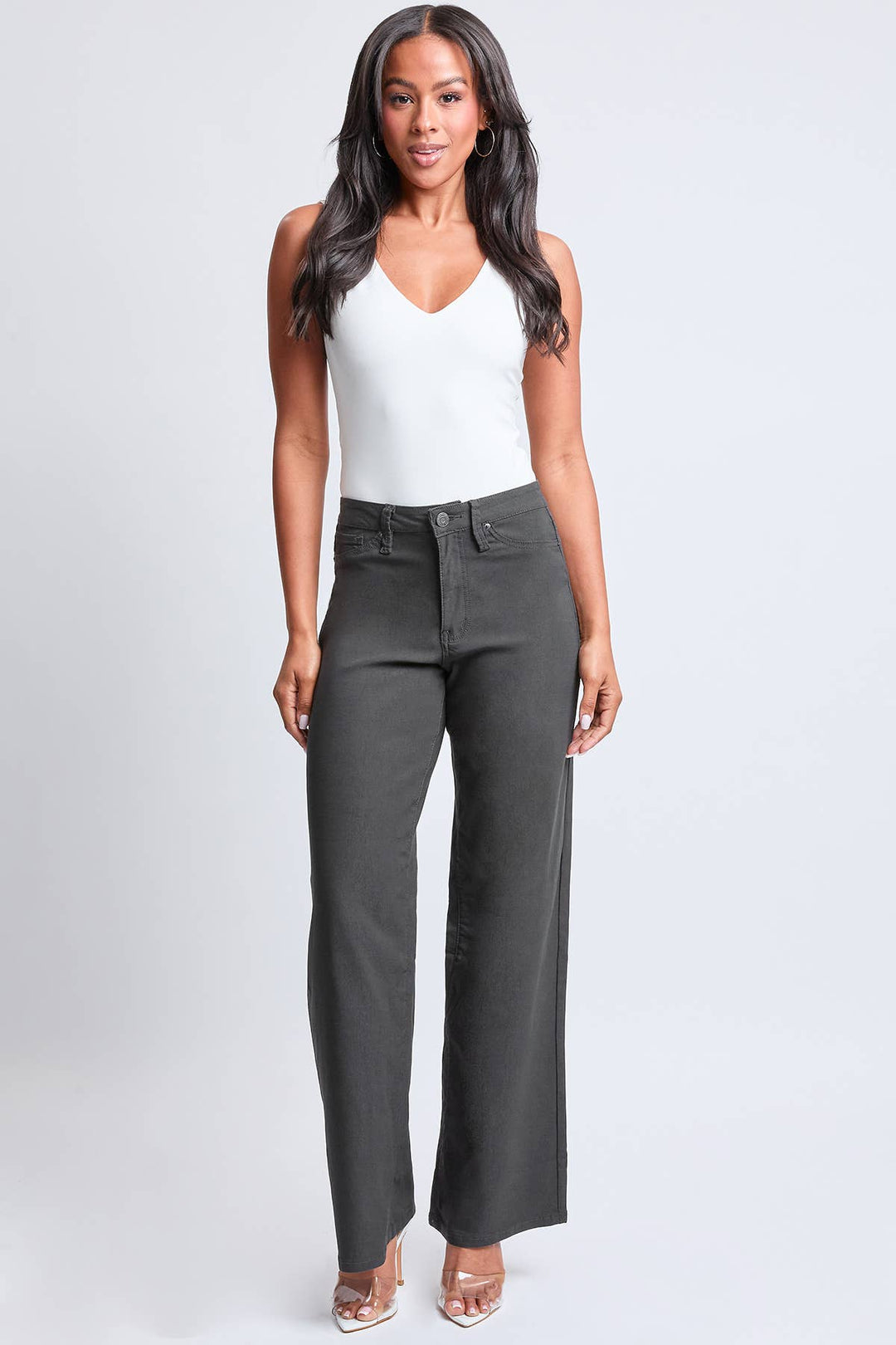 Junior Hyperstretch High Rise Wide Leg Pants