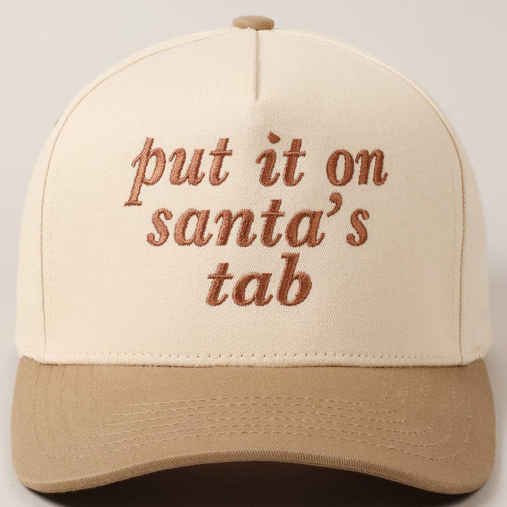 Put It On Santa's Tab Baseball Cap