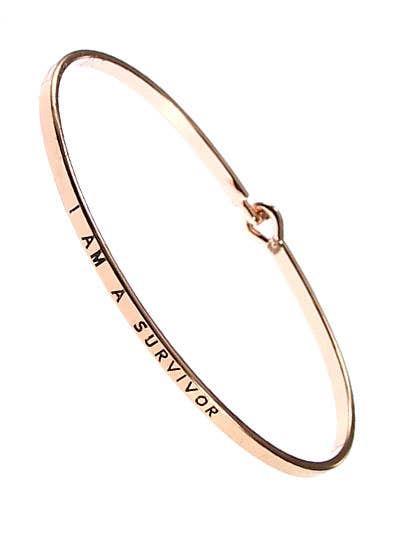 I AM A SURVIVOR Message Bangle