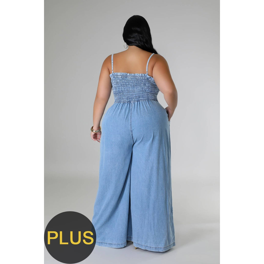 Flattering Plus Size Wide-Leg Jumpsuit