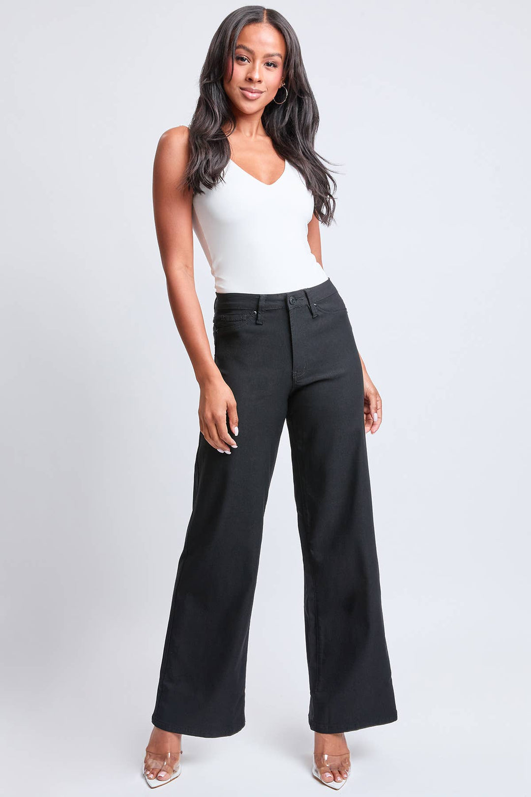 Junior Hyperstretch High Rise Wide Leg Pants