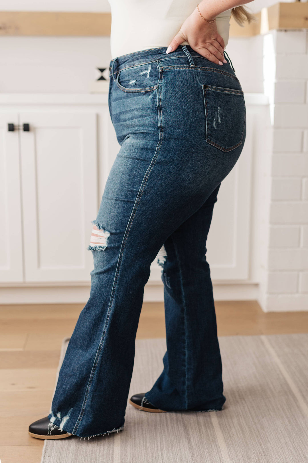 Judy Blue High Rise Control Top Flare Jeans