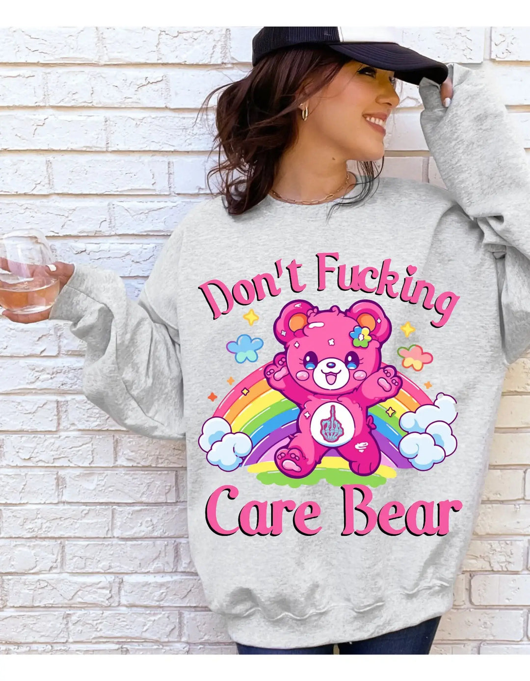 Don't F*cking Care Bear Sweatshirt