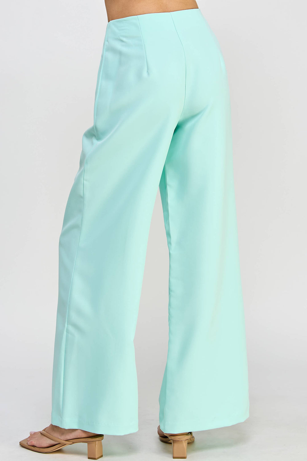 WIDE LEG PANT W/ZIPPER