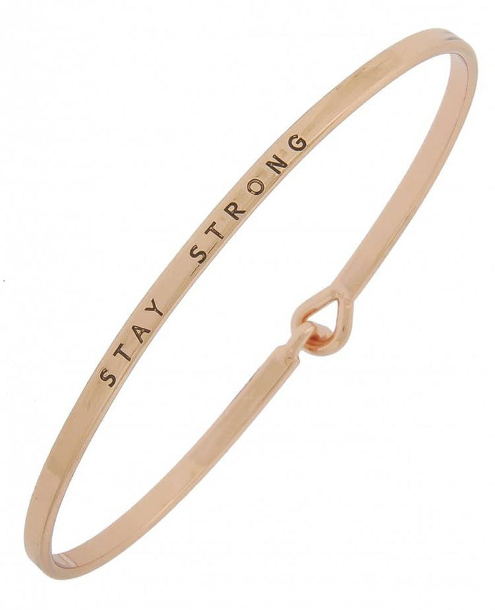 STAY STRONG Message Bangle