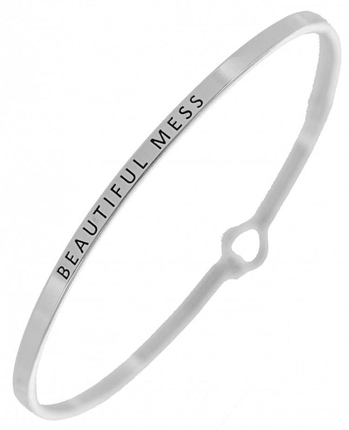 BEAUTIFUL MESS_3mm Inspired Message Bangle