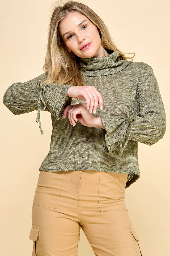 COWL NECK SWEATER