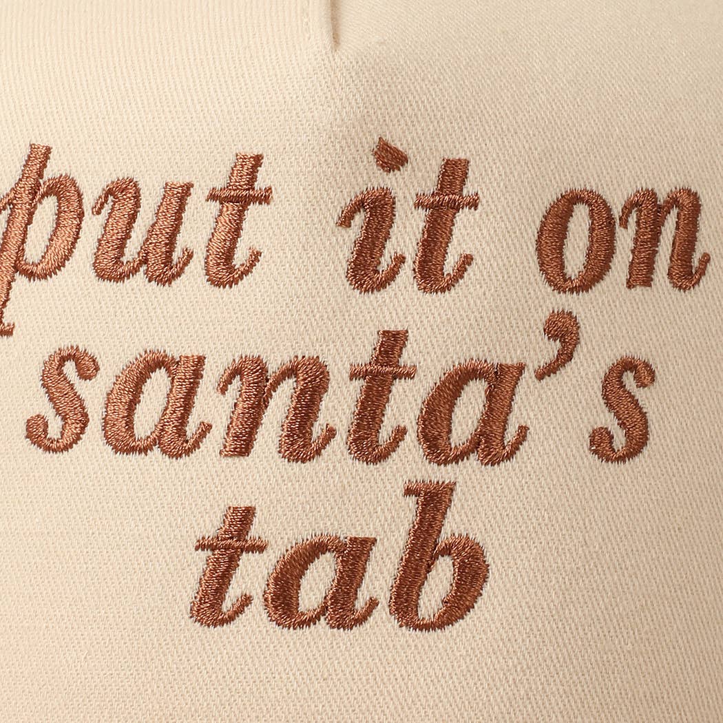 Put It On Santa's Tab Baseball Cap