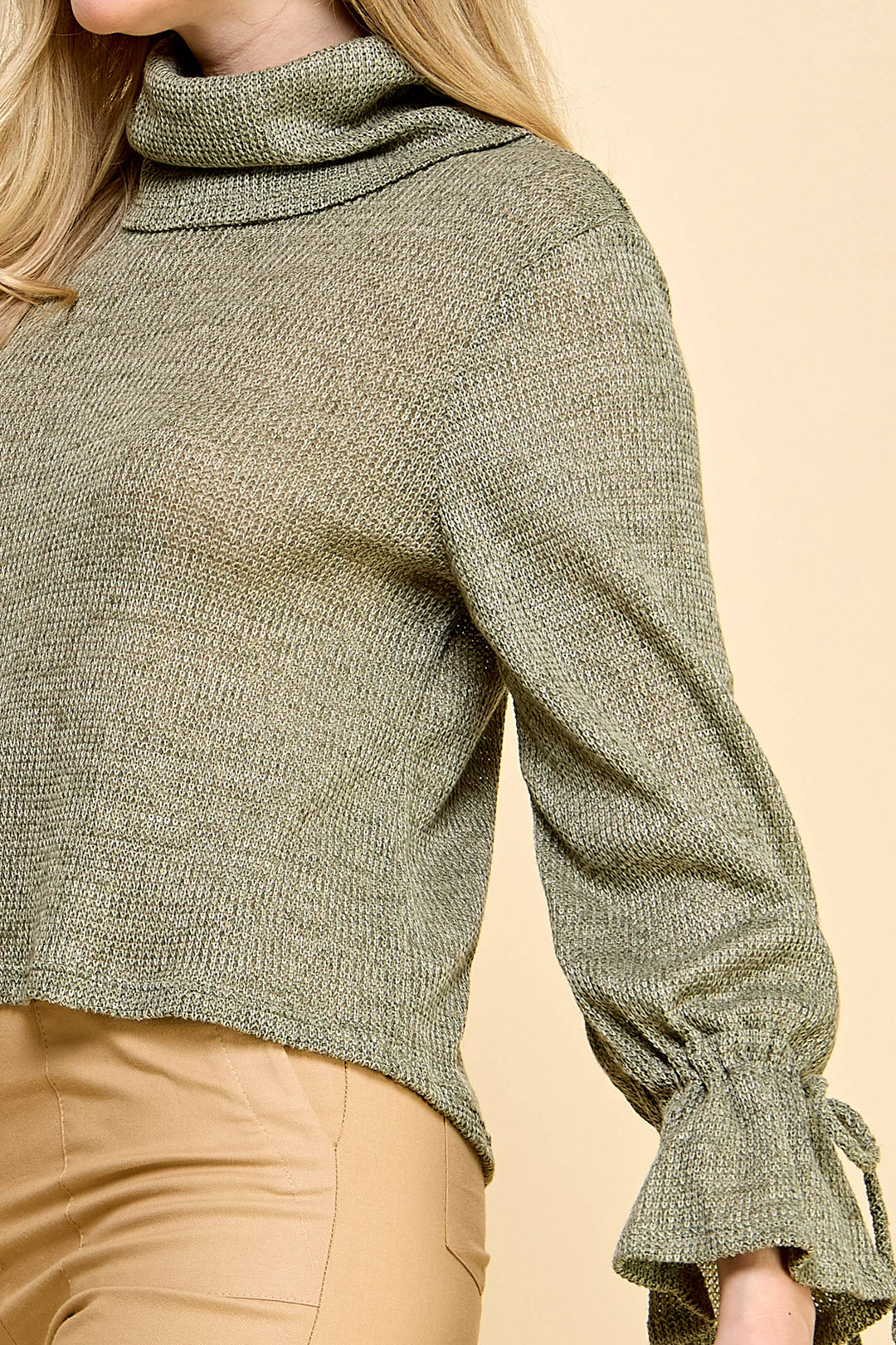 COWL NECK SWEATER