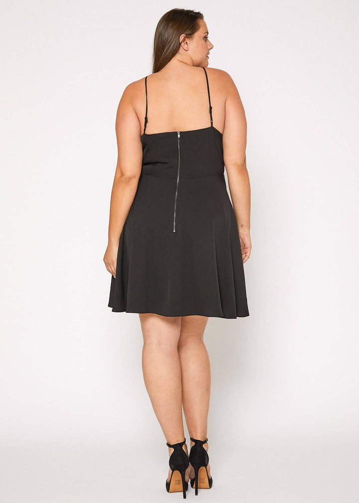 Curvy Spaghetti Strap Cocktail Dress