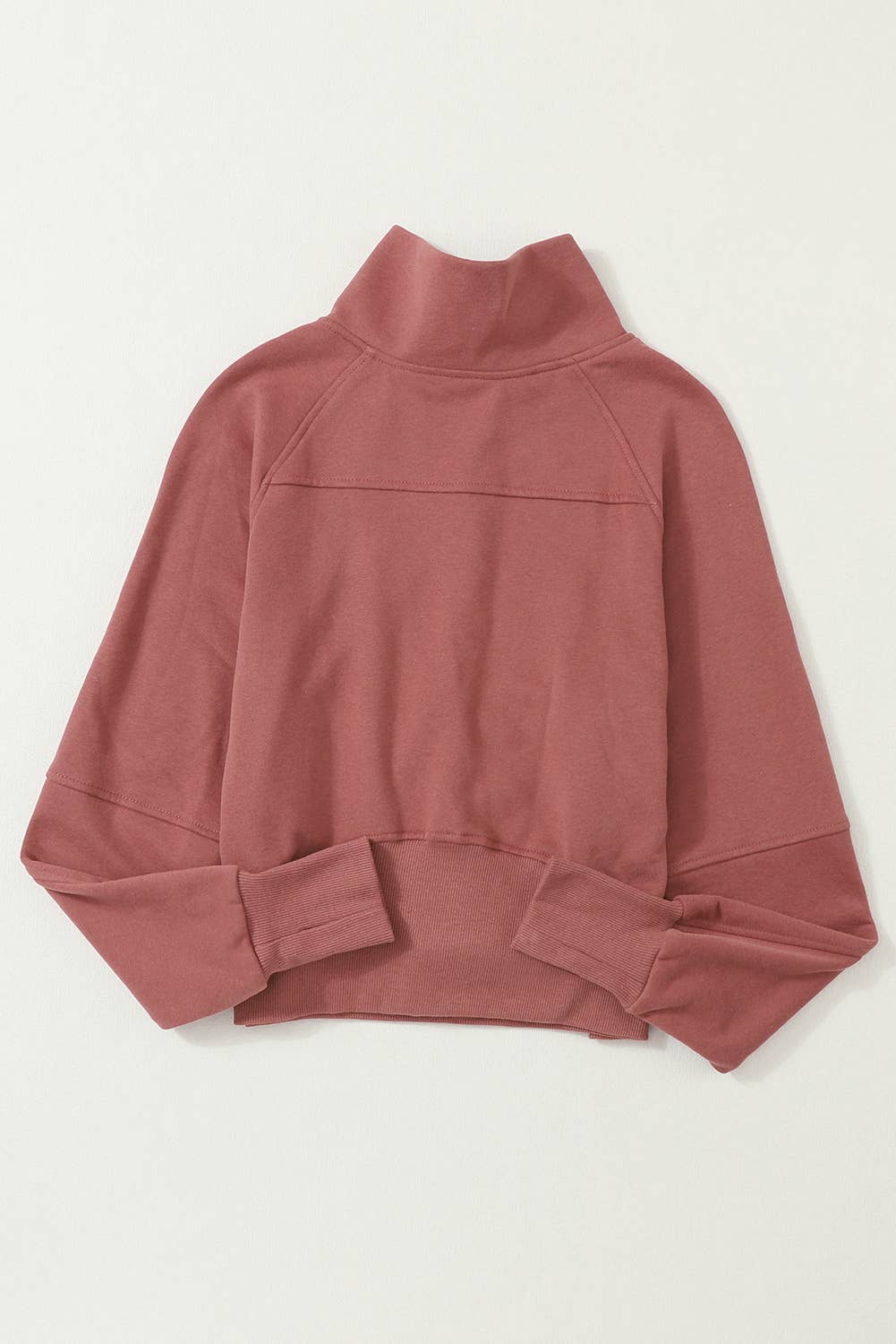 Half Zip  Thumbhole Sweatshirt