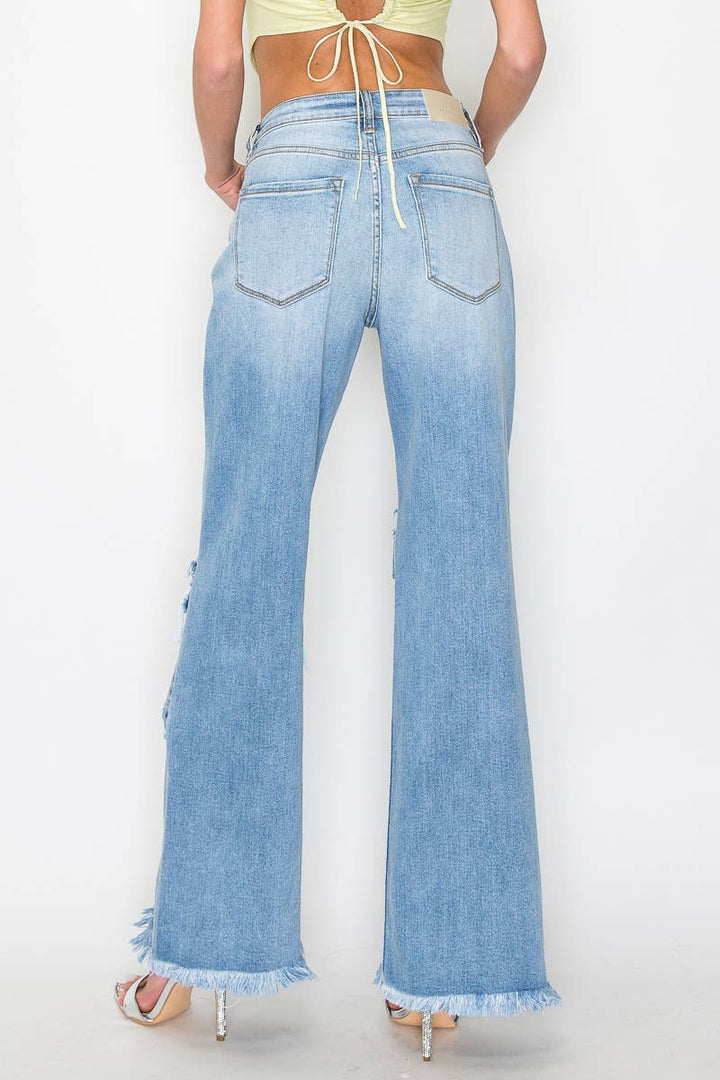 HIGH RISE WIDE LEG JEANS