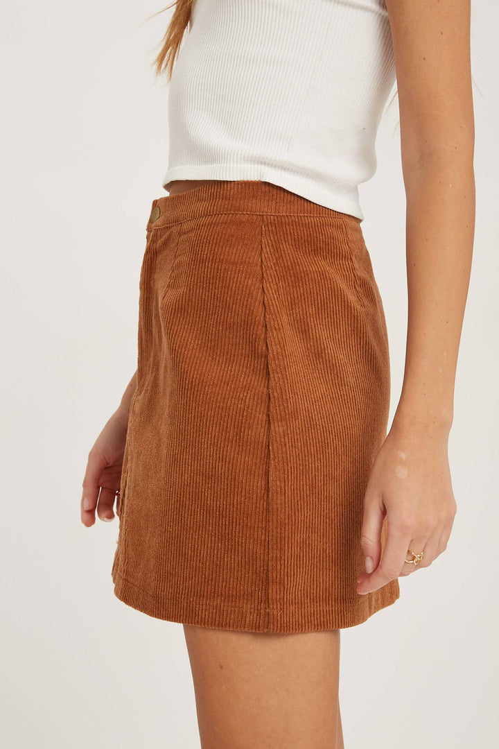 CORDUROY MINI SKIRT