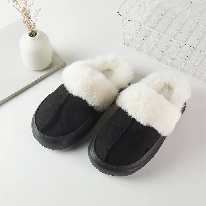 Comfy Faux Fur Slippers Non-Slip Sole