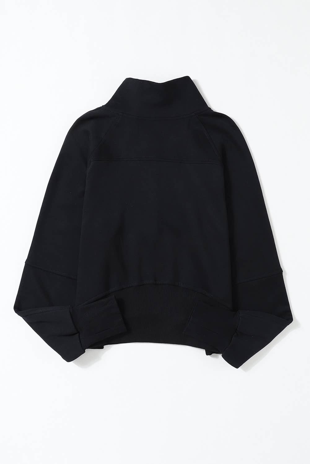 Half Zip  Thumbhole Sweatshirt