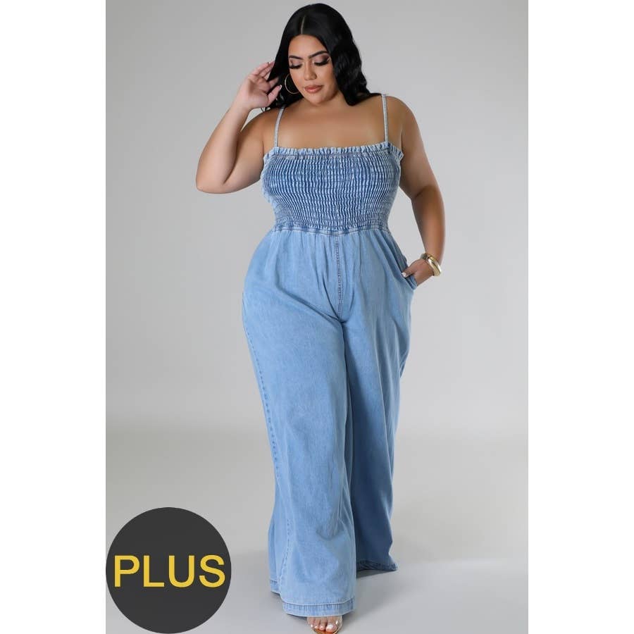 Flattering Plus Size Wide-Leg Jumpsuit