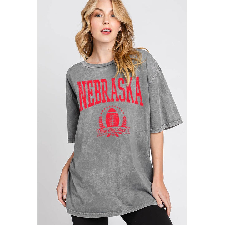 NEBRASKA OVERSIZED GRAPHIC TEE