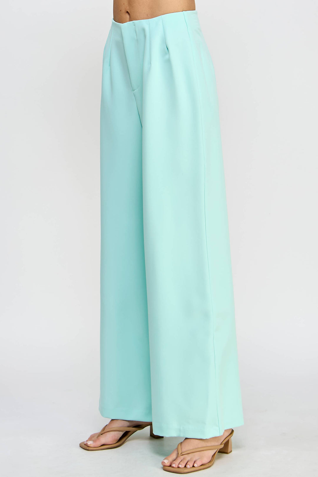 WIDE LEG PANT W/ZIPPER