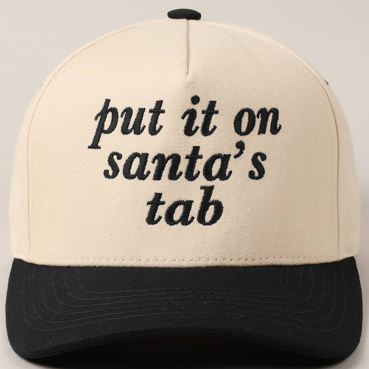 Put It On Santa's Tab Baseball Cap