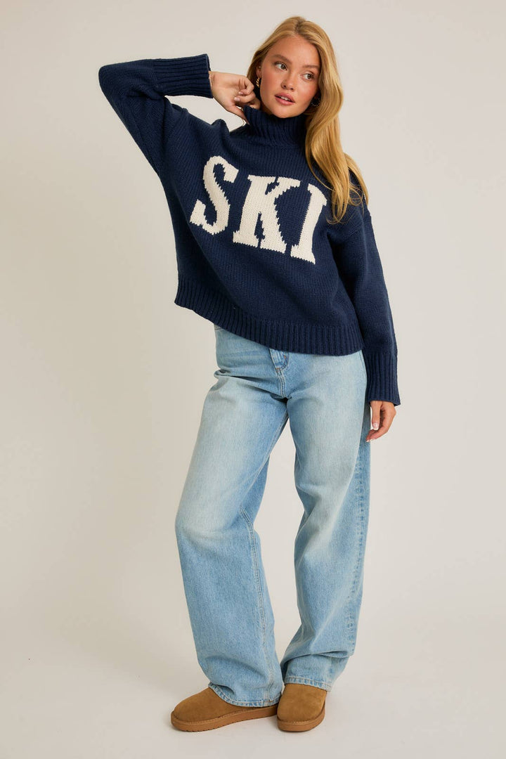 HIT THE SLOPES OVERSIZED SWEATER