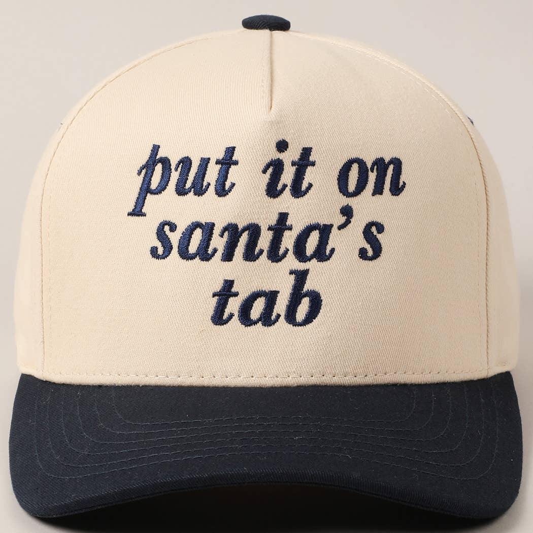 Put It On Santa's Tab Baseball Cap