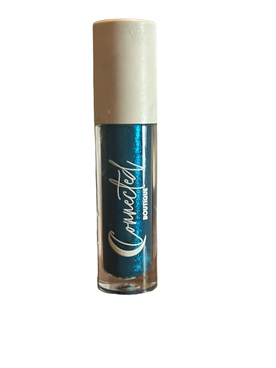 Turquoise Duochrome Lip Gloss with vanilla scent