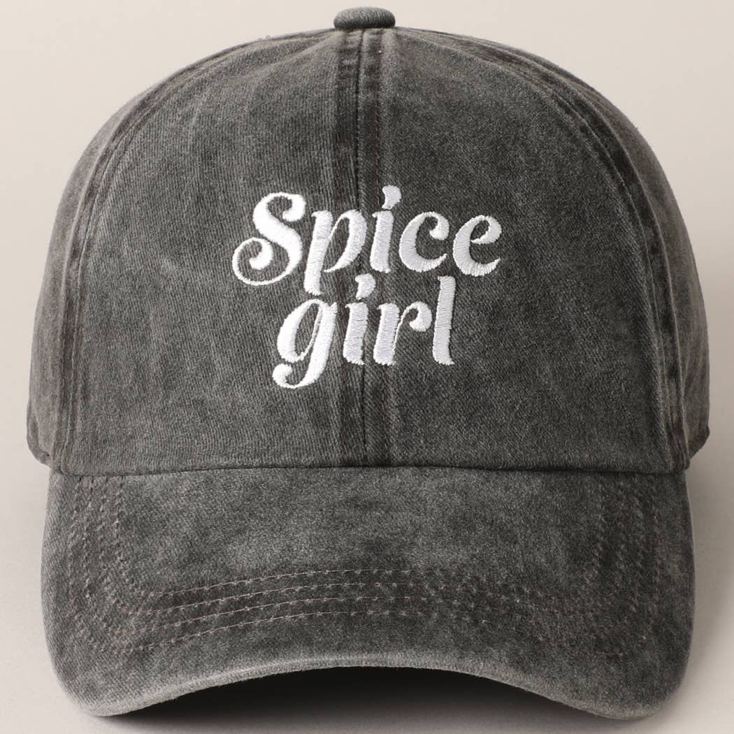 Spice Girl Embroidery Baseball Cap