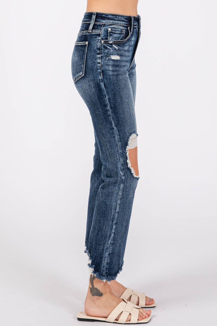 PETRA HIGH RISE CROP BOOTCUT JEANS